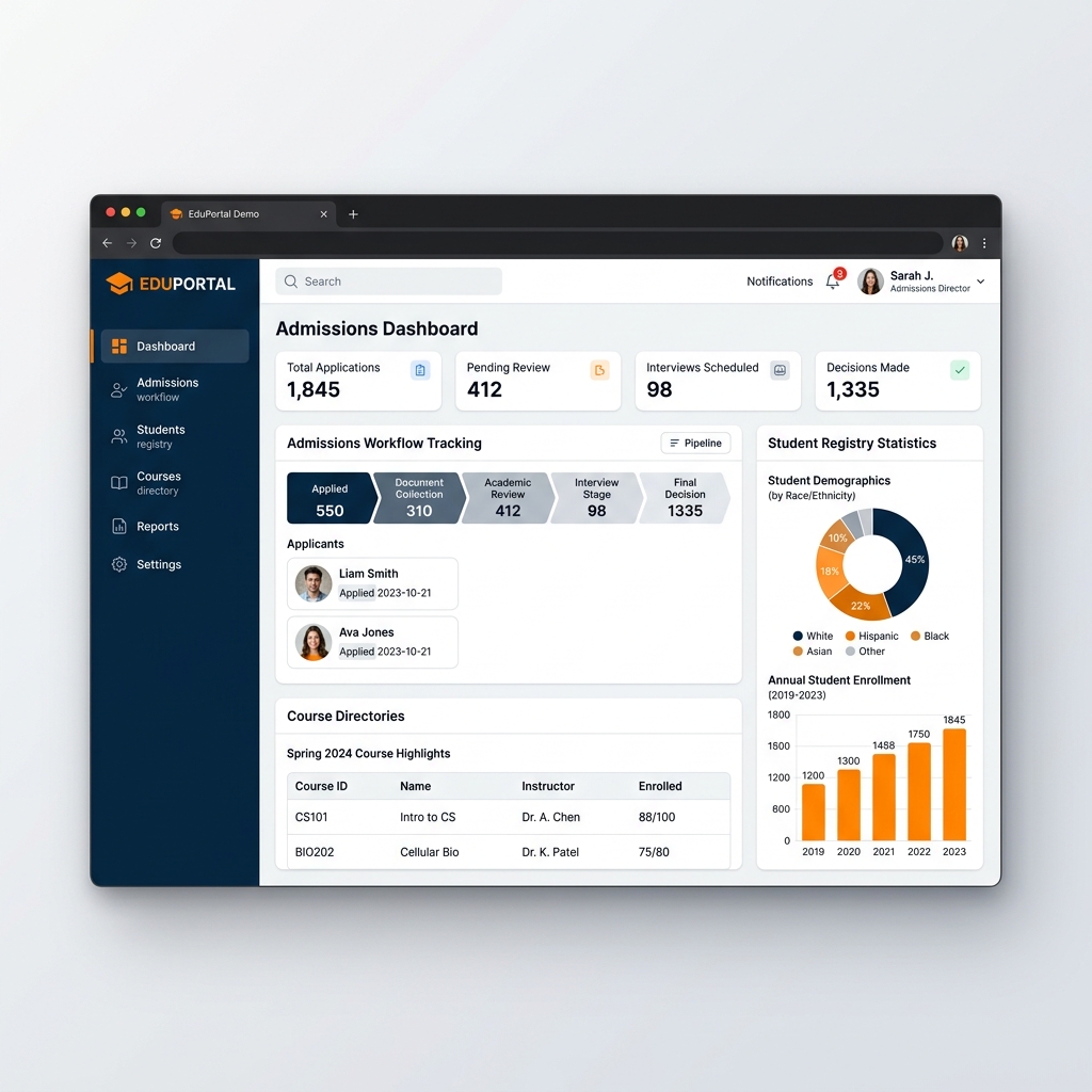 College Demo System Portal